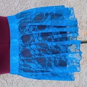 Lace Mini Skirt Royal Blue 💙